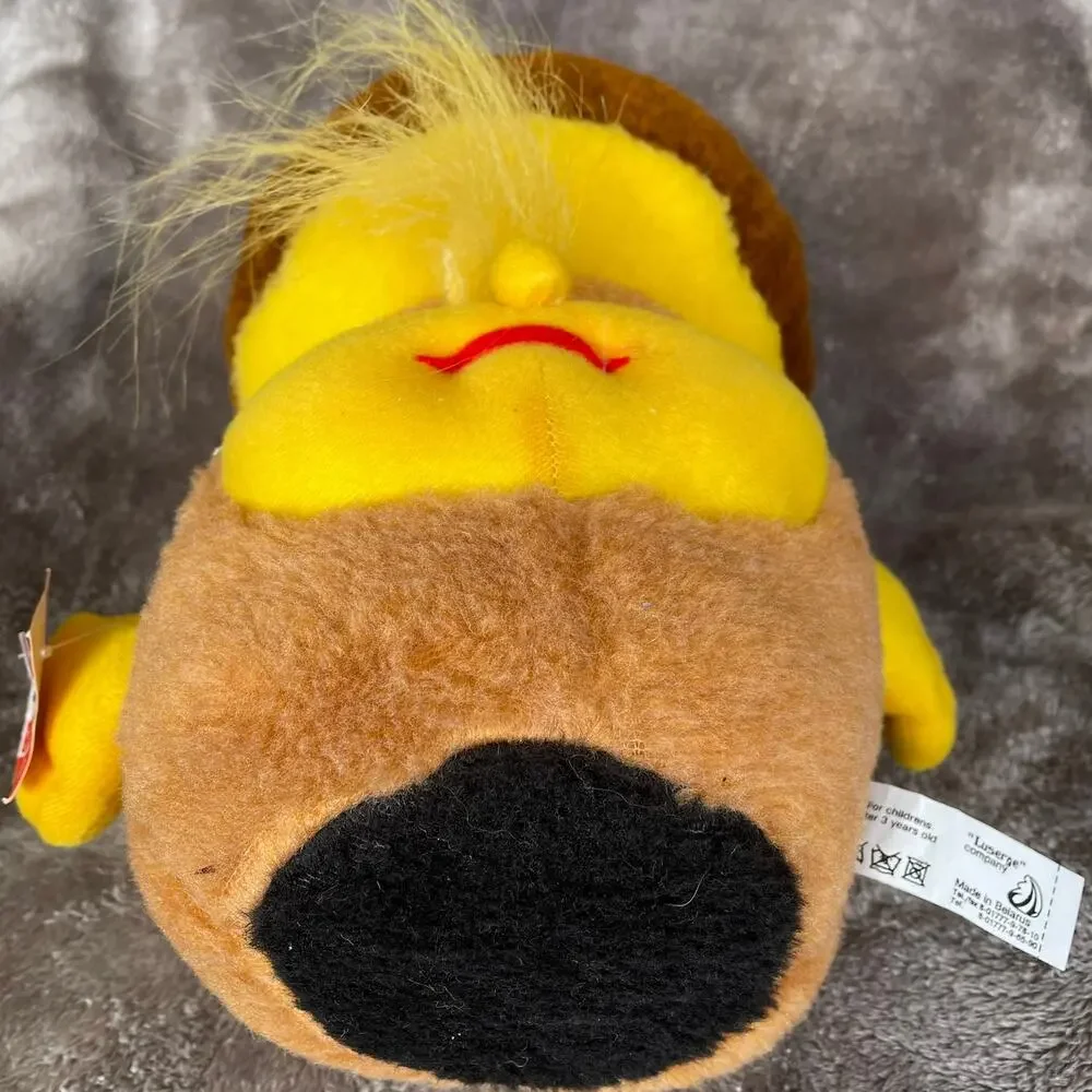 Anthropomorphic Mushroom Plush Vtg Cottage Core Fairy Hippie Stuffed Toy TAGS